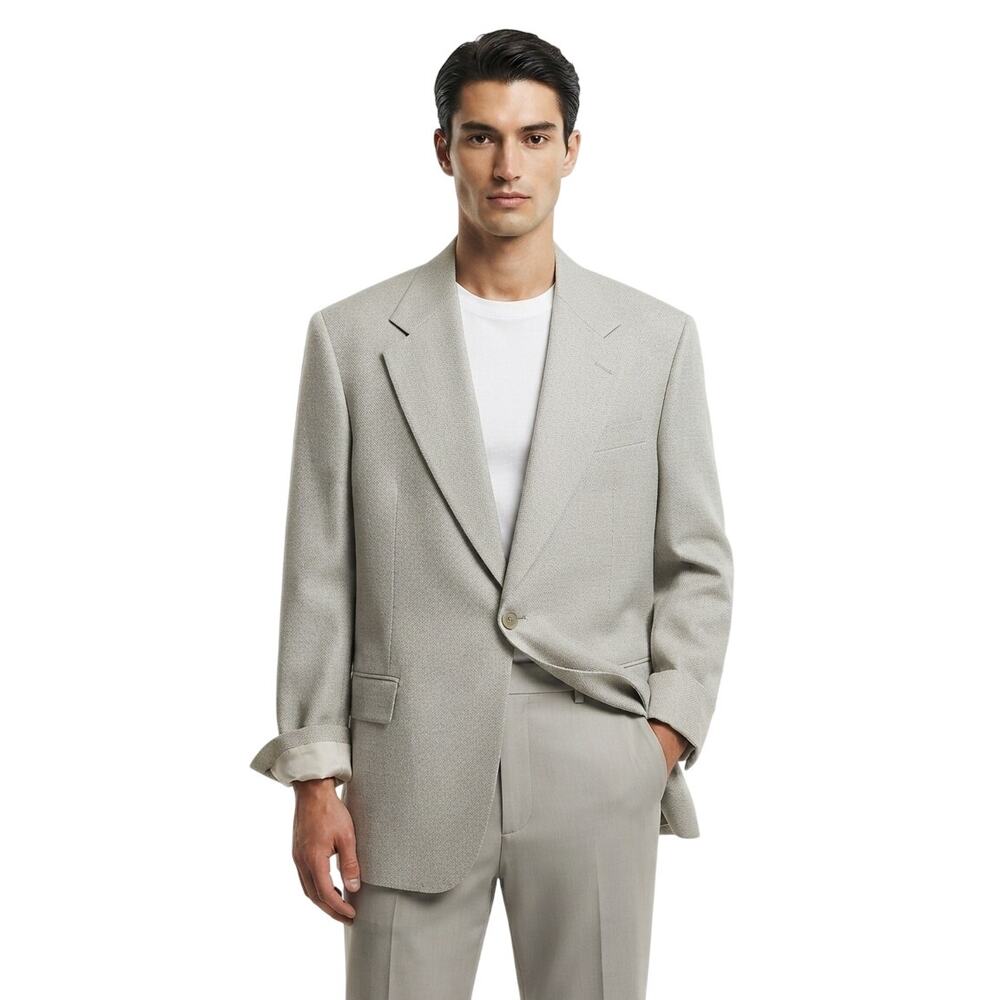 Stella McCartney Single Breasted Tailored Designer Blazer Gray Men's Size 50 L